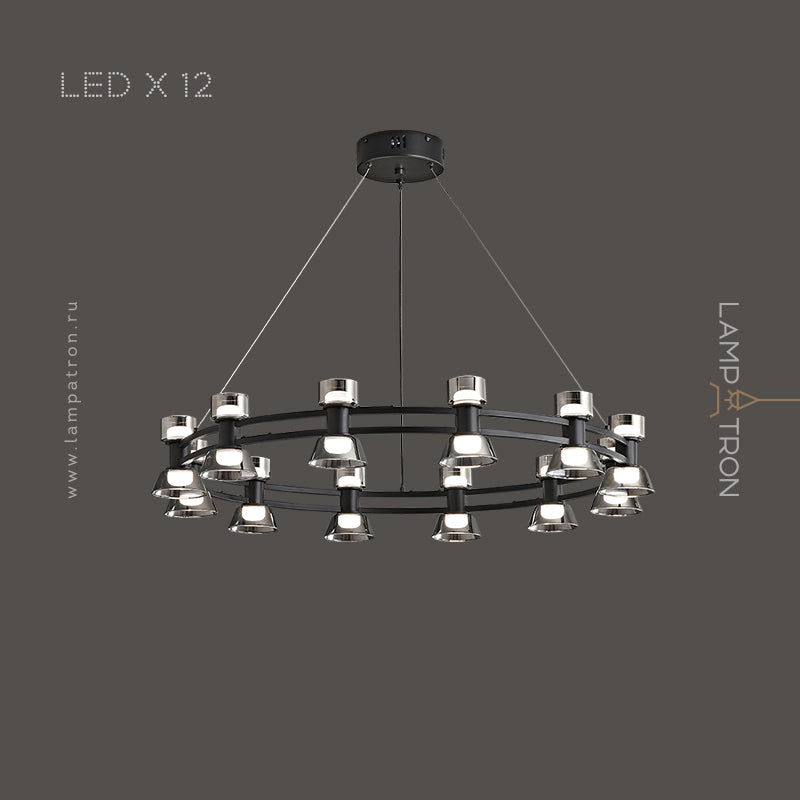BLASIUS Ring Chandelier by Lampadom - side view