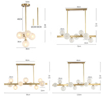 BRANCH Linear Chandelier by Lampadom - angle view