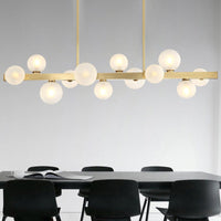 BRANCH Linear Chandelier by Lampadom - close-up