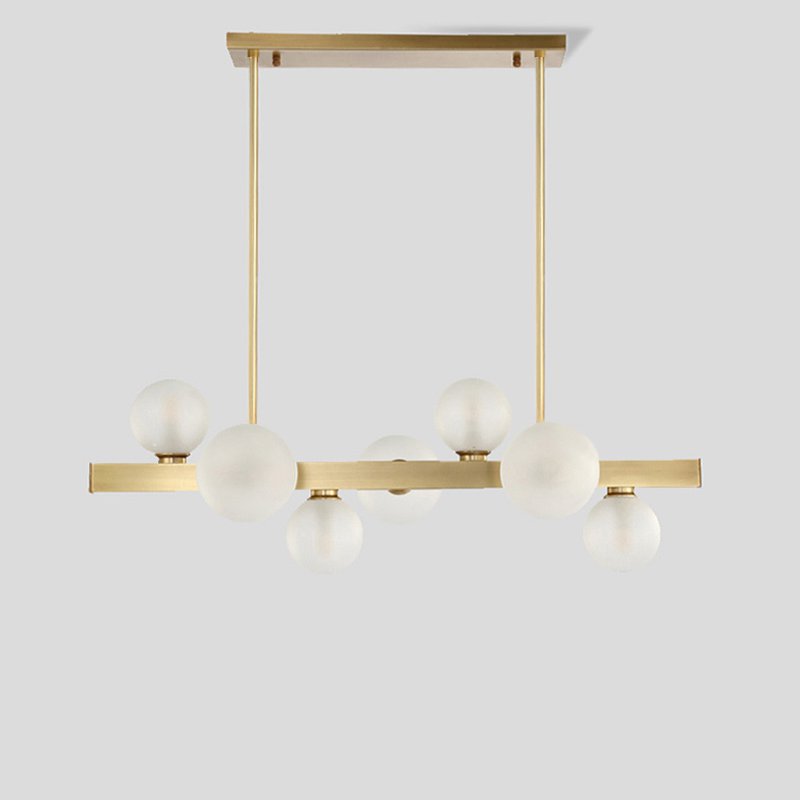 BRANCH Linear Chandelier by Lampadom - close-up