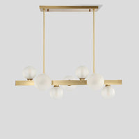 BRANCH Linear Chandelier by Lampadom - close-up