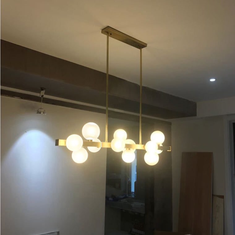 BRANCH Linear Chandelier by Lampadom - side view