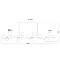BRANCH Linear Chandelier by Lampadom - ambient shot