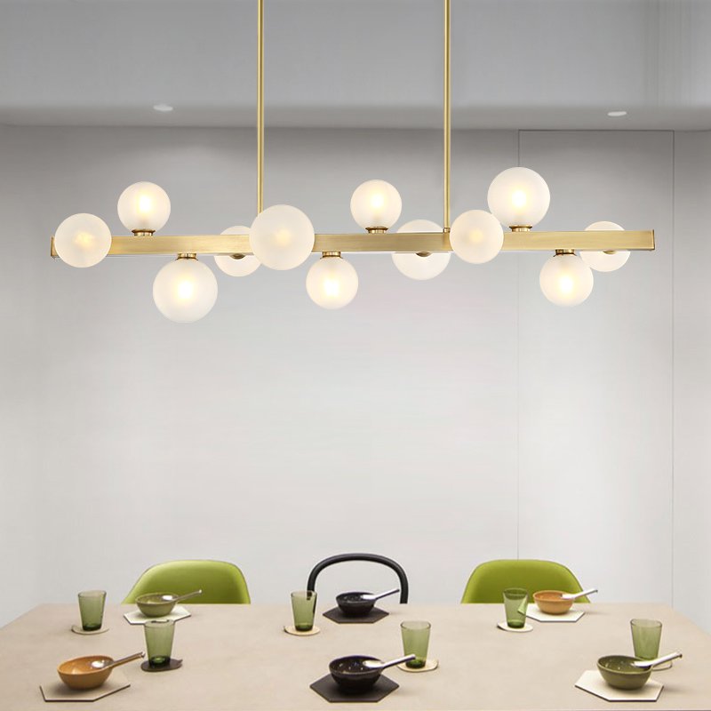 BRANCH Linear Chandelier by Lampadom - side view