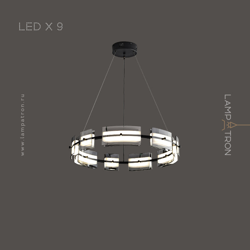 BRIAND Ring Chandelier by Lampadom - side view