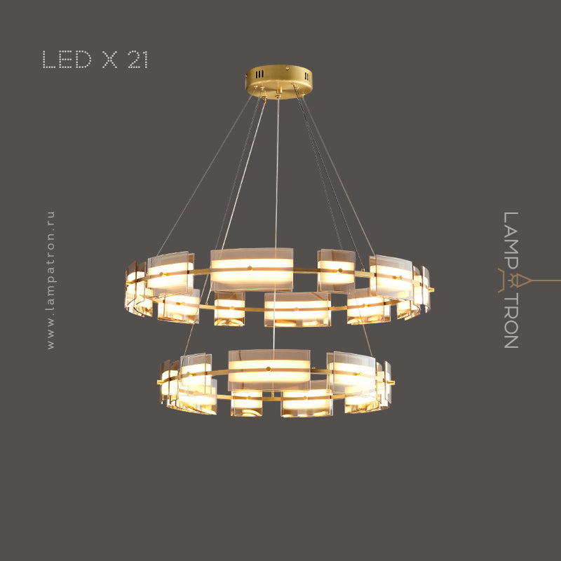 BRIAND Ring Chandelier by Lampadom - side view