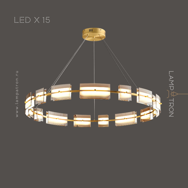 BRIAND Ring Chandelier by Lampadom - top view