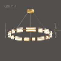 BRIAND Ring Chandelier by Lampadom - top view