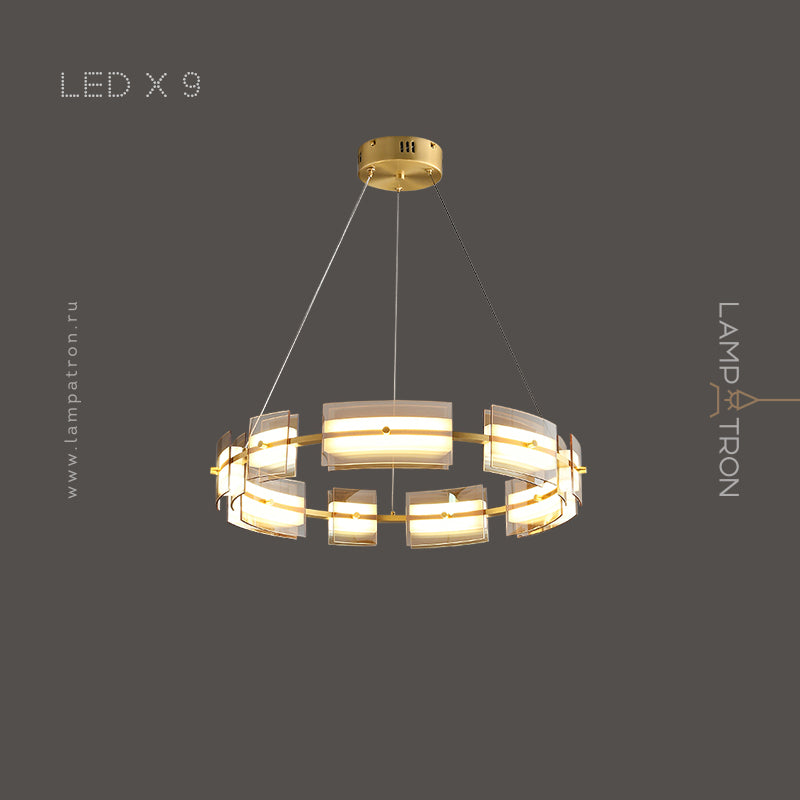 BRIAND Ring Chandelier by Lampadom - close-up