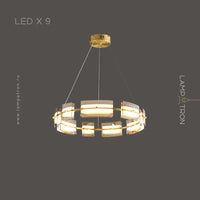 BRIAND Ring Chandelier by Lampadom - close-up