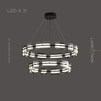 BRIAND Ring Chandelier by Lampadom - angle view