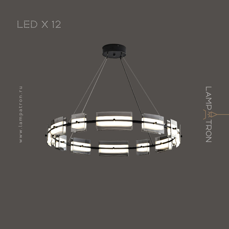 BRIAND Ring Chandelier by Lampadom - detail view