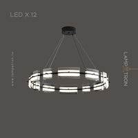 BRIAND Ring Chandelier by Lampadom - detail view