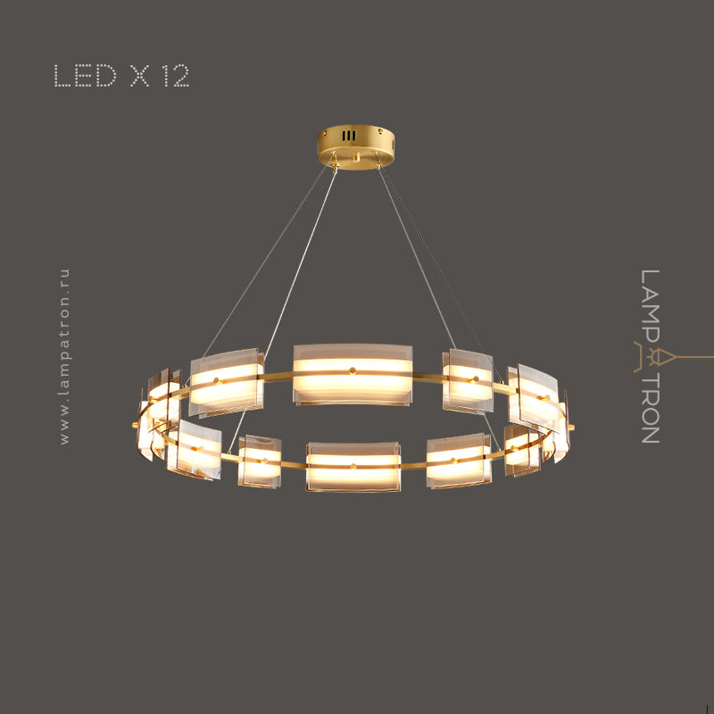 BRIAND Ring Chandelier by Lampadom - scale reference