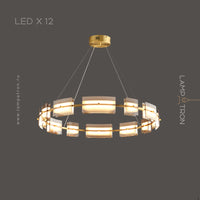BRIAND Ring Chandelier by Lampadom - scale reference