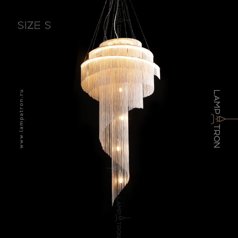 CONCORDIA GOLD Chandelier by Lampadom - close-up