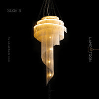 CONCORDIA GOLD Chandelier by Lampadom - detail view