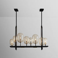CANDLE 2 Linear Chandelier by Lampadom - detail view