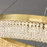 CARMEN ONE Ring Chandelier by Lampadom - side view