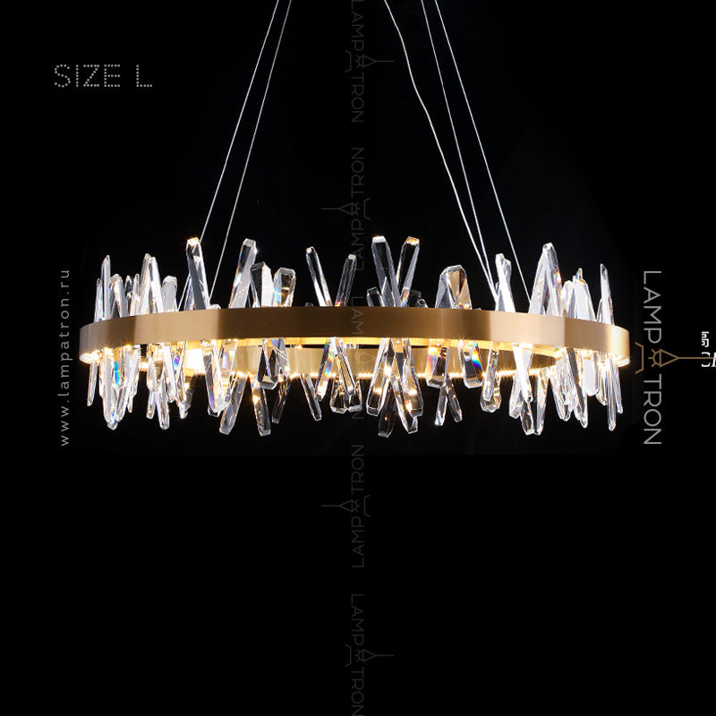 CAROLA CROSS Ring Chandelier by Lampadom - detail view