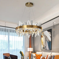 CAROLA CROSS Ring Chandelier by Lampadom - scale reference