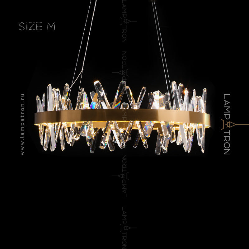 CAROLA CROSS Ring Chandelier by Lampadom - angle view