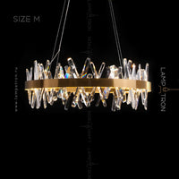 CAROLA CROSS Ring Chandelier by Lampadom - angle view