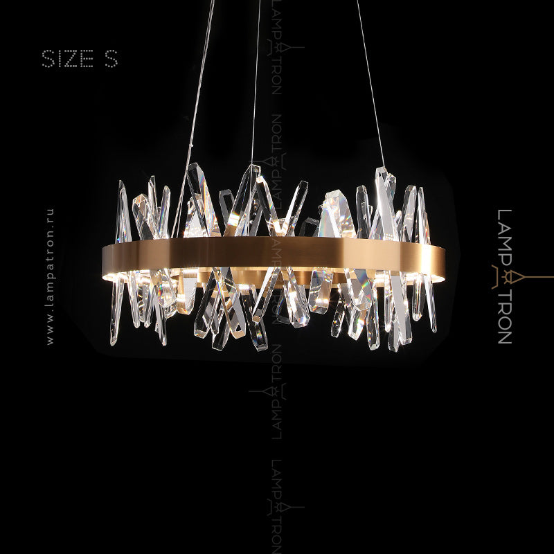 CAROLA CROSS Ring Chandelier by Lampadom - close-up