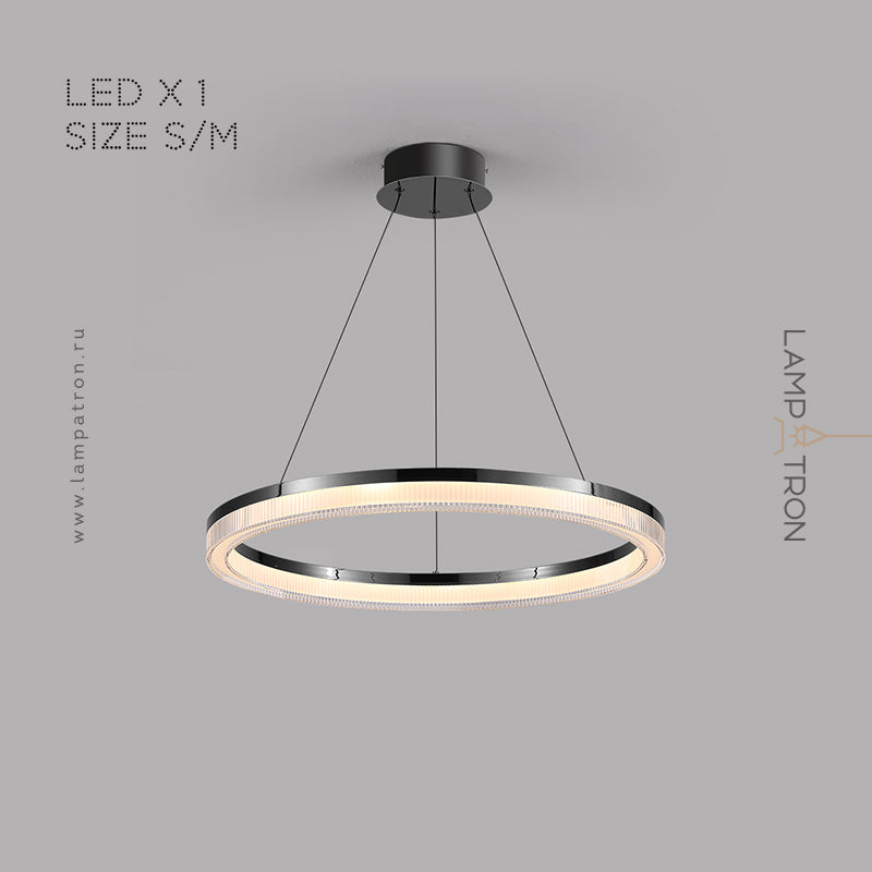 CELLA Ring Chandelier by Lampadom - side view