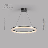 CELLA Ring Chandelier by Lampadom - side view