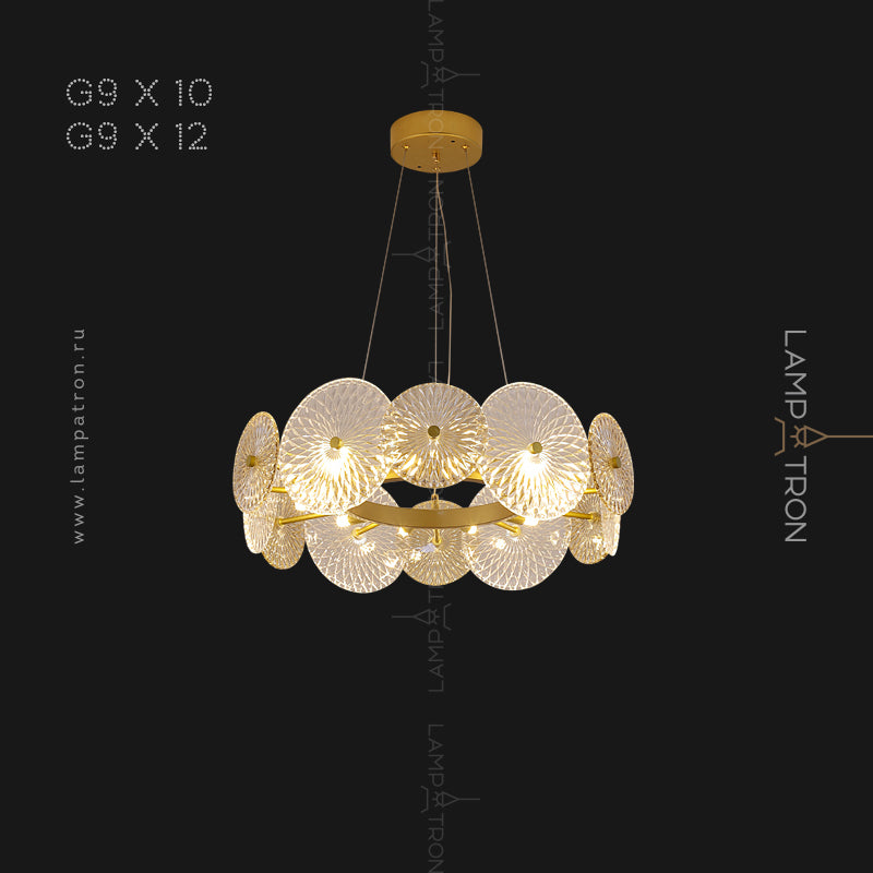 CLARA Ring Chandelier by Lampadom - close-up