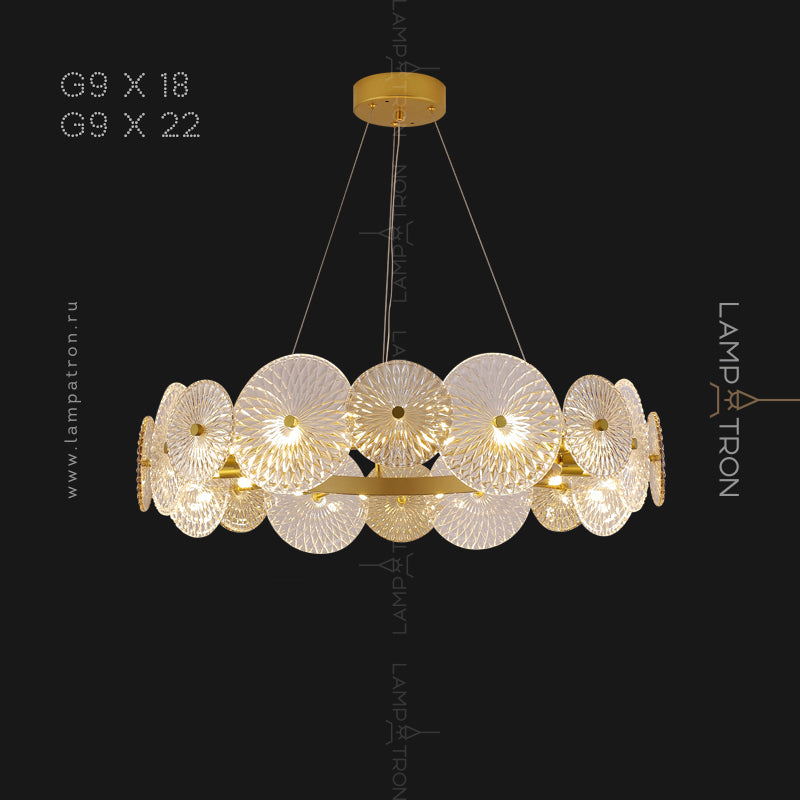 CLARA Ring Chandelier by Lampadom - detail view