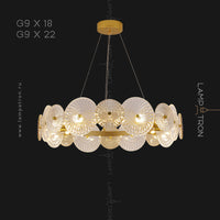 CLARA Ring Chandelier by Lampadom - detail view