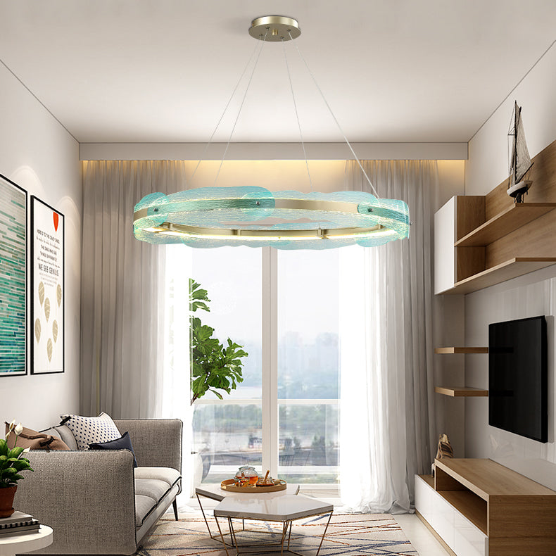 GRADIENT Ring Chandelier by Lampadom - side view