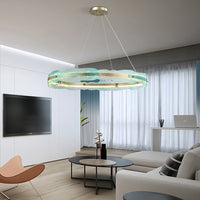 GRADIENT Ring Chandelier by Lampadom - side view