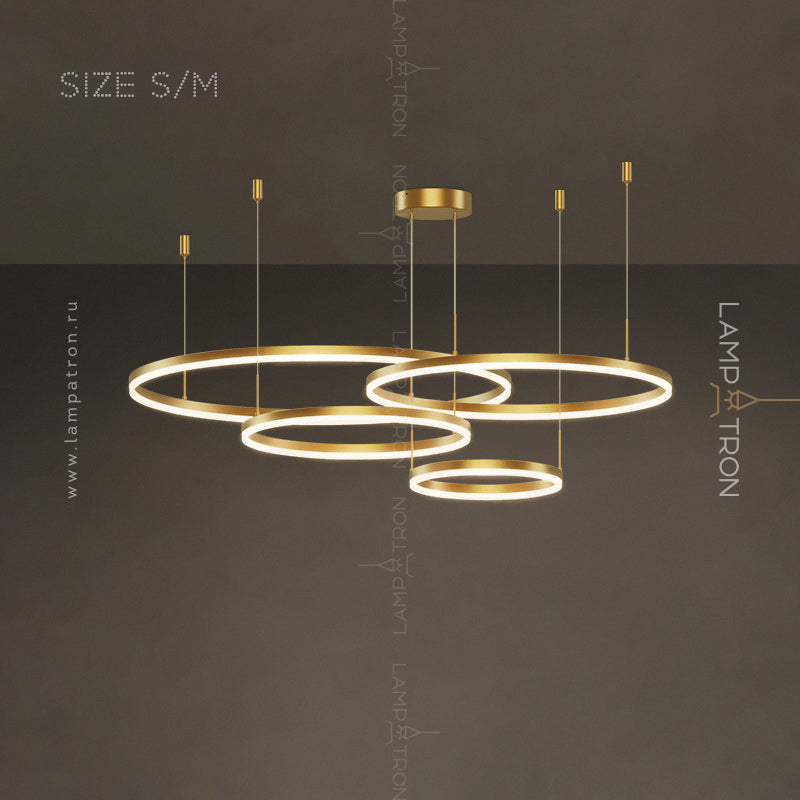 CRUISE LUX Ring Chandelier by Lampadom - side view