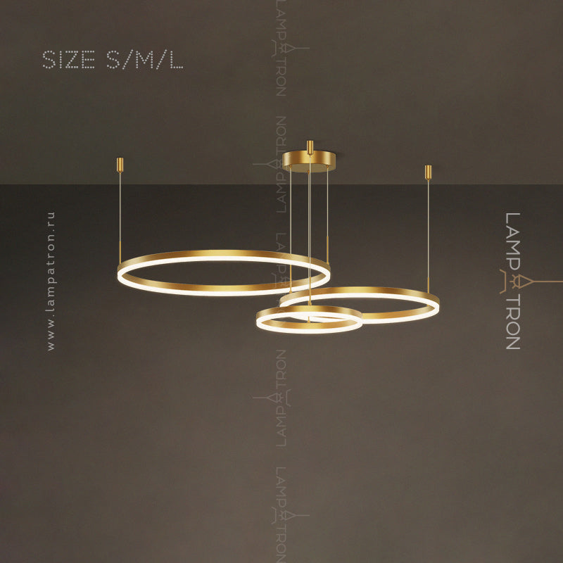 CRUISE LUX Ring Chandelier by Lampadom - top view