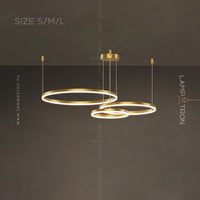 CRUISE LUX Ring Chandelier by Lampadom - top view