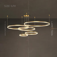 CRUISE LUX Ring Chandelier by Lampadom - close-up