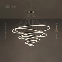CRUISE MORE LUX Ring Chandelier by Lampadom - top view