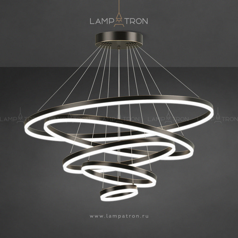 CRUISE MORE LUX Ring Chandelier by Lampadom - top view