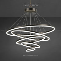 CRUISE MORE LUX Ring Chandelier by Lampadom - top view