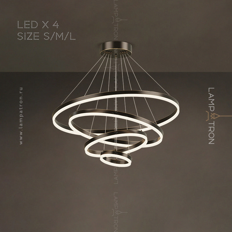 CRUISE MORE LUX Ring Chandelier by Lampadom - scale reference