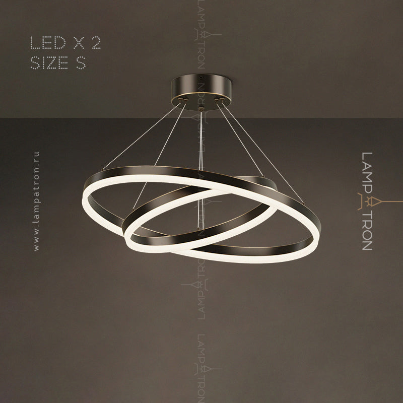CRUISE MORE LUX Ring Chandelier by Lampadom - detail view