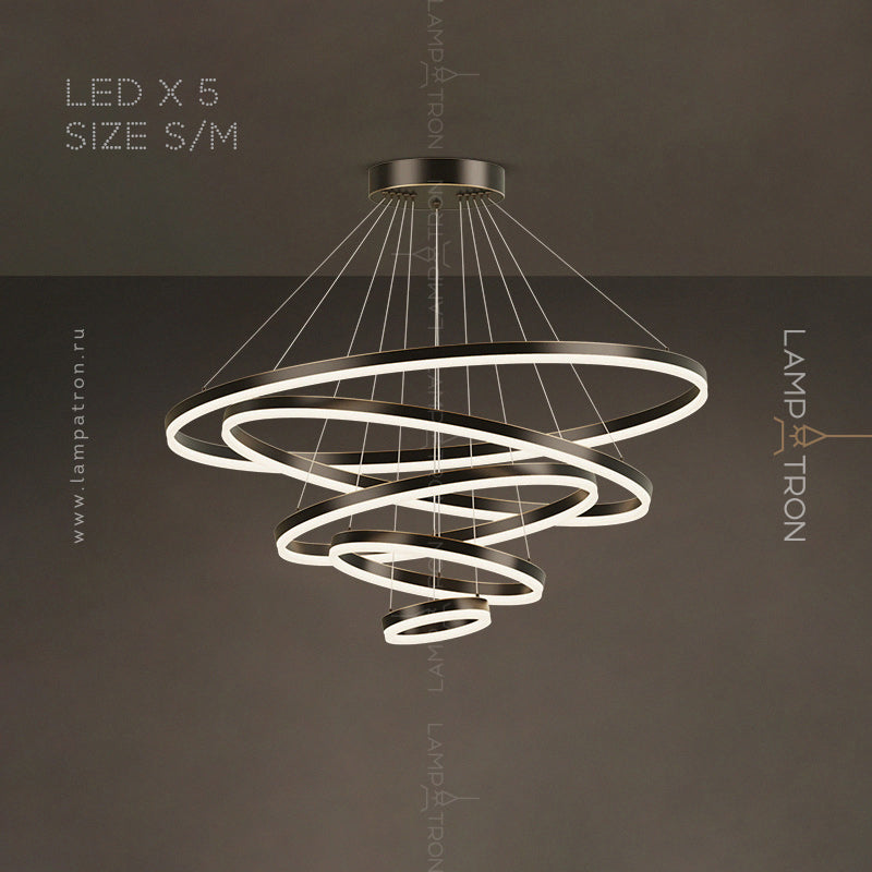 CRUISE MORE LUX Ring Chandelier by Lampadom - ambient shot
