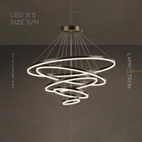 CRUISE MORE LUX Ring Chandelier by Lampadom - ambient shot