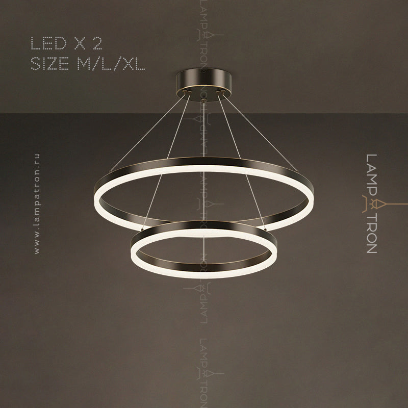 CRUISE MORE LUX Ring Chandelier by Lampadom - scale reference