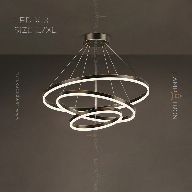 CRUISE MORE LUX Ring Chandelier by Lampadom - close-up