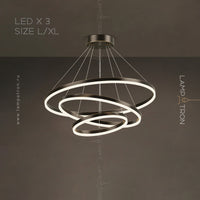 CRUISE MORE LUX Ring Chandelier by Lampadom - close-up