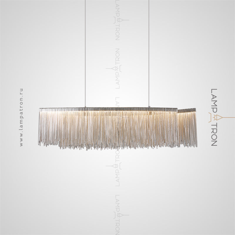 CONCORDIA Linear Chandelier by Lampadom - side view